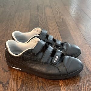 Lacoste Black Velcro Sneakers